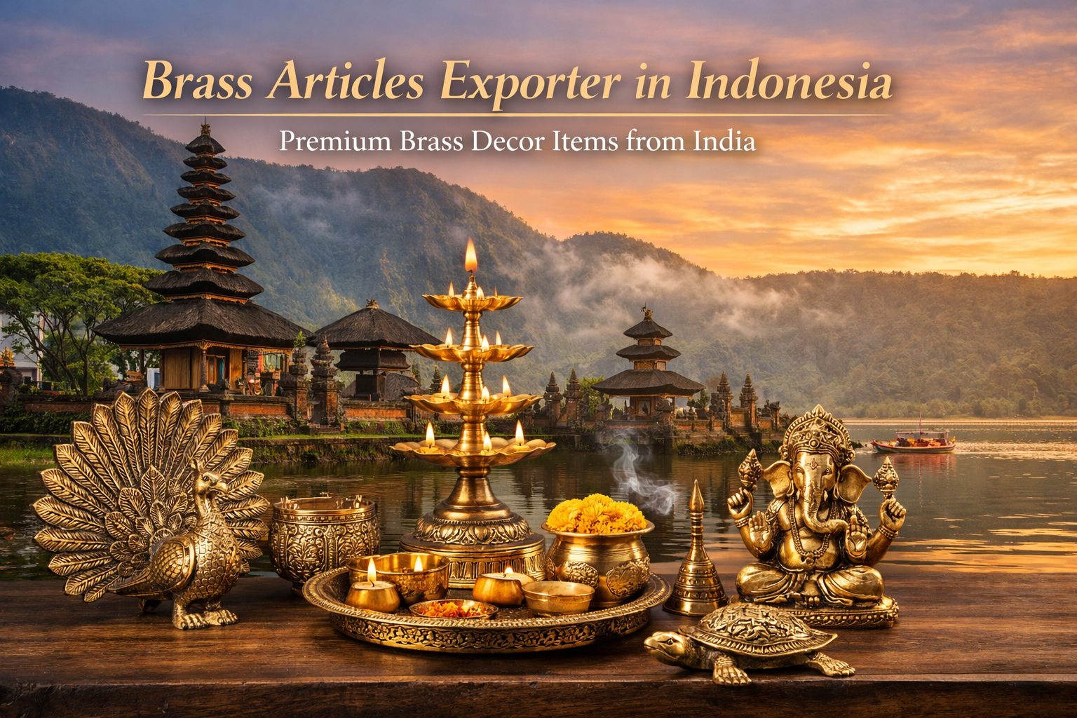 Brass Articles Exporter in Indonesia: Premium Brass Decor Items from India