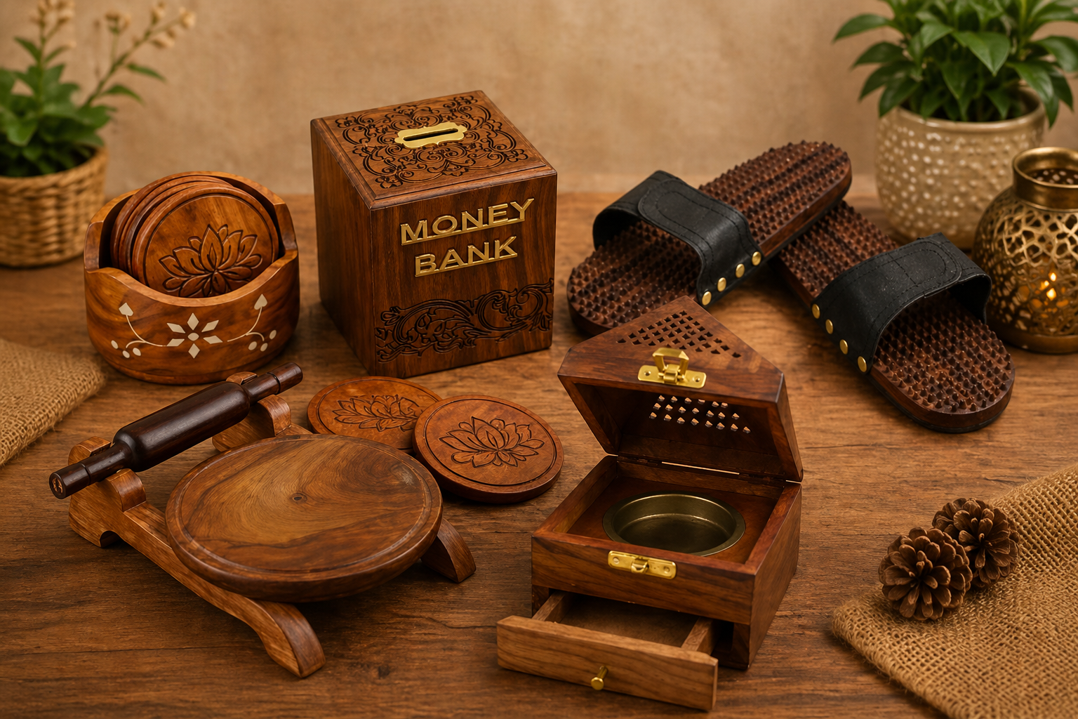 Wooden Handicrafts Supplier in Lucknow