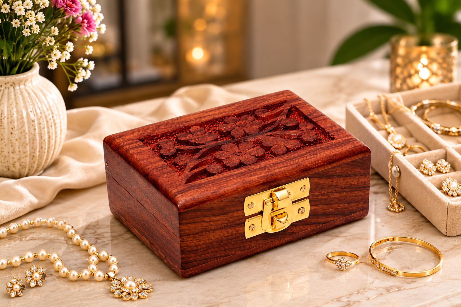 Premium Wooden Jewelry Organizer Manufacturer in Lucknow for Elegant Storage Solutions