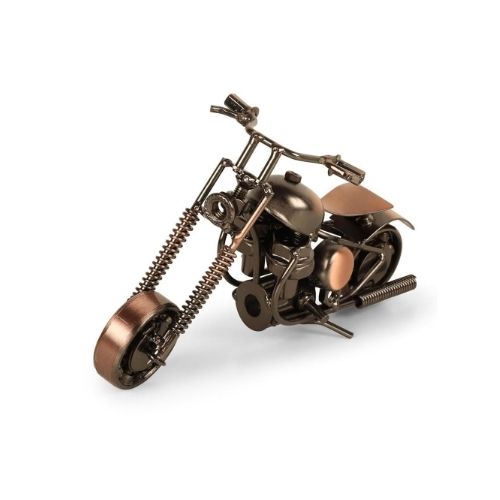 Black Silver Iron Mini Bike Showpiece