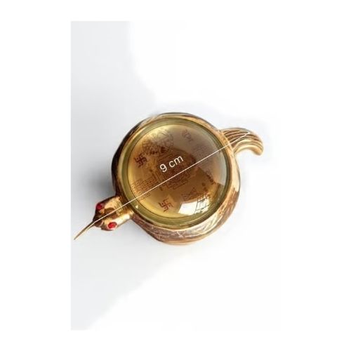 White Brass Vastu Tortoise Yantra Decor