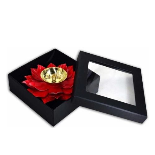 Brass Lotus Shape Akhand Diya