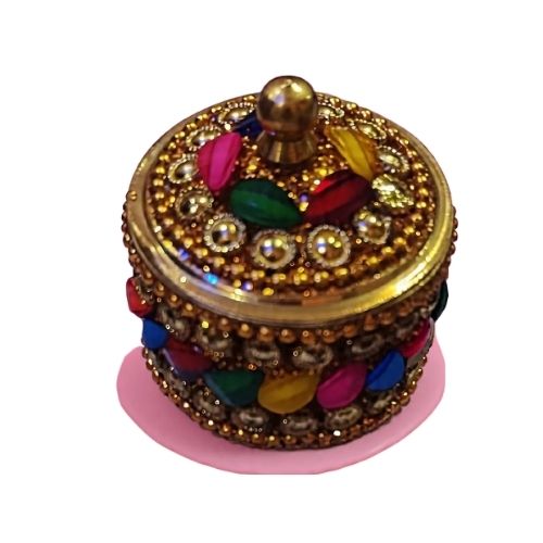 Traditional Brass Kumkum Sindoor Storage Box