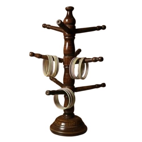 Xomark Elegant Wooden Bangle amp Bracelet Display Stand