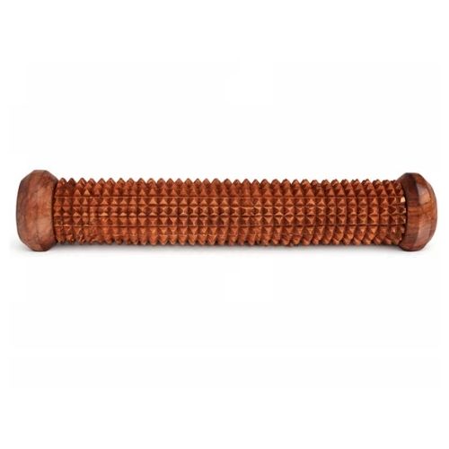 Brown Handicraft Shisham Wood Foot Roller Massager For Acupressure Foot Massage