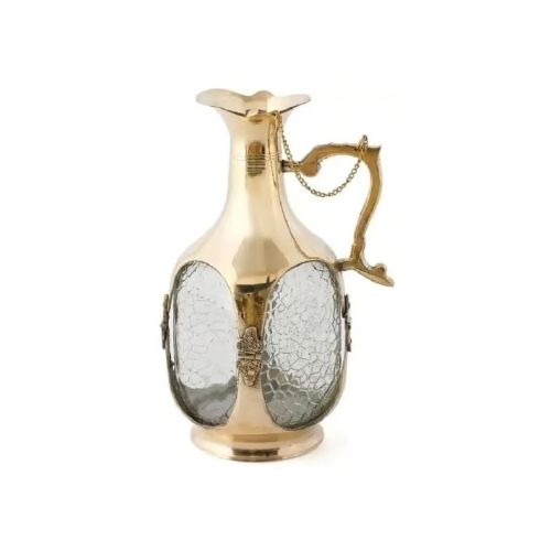 Gold Vintage Brass Wine Bottle Glass Decorative Accessory